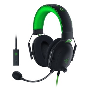 هدست گیمینگ با سیم ریزر مدل BLACKSHARKv2 همراه با کارت صدا